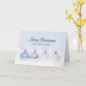 魔法の金属クリスマスボール写真 カード (黄色い花)