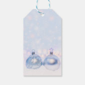魔法の金属クリスマスボール写真 ギフトタグ (裏面)