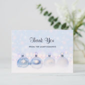 魔法の金属クリスマスボール写真 サンキューカード (スタンド正面)