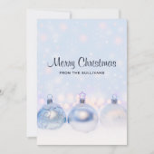 魔法の金属クリスマスボール写真 シーズンカード (正面)