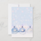 魔法の金属クリスマスボール写真 セーブザデート (裏面)