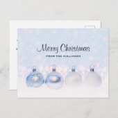 魔法の金属クリスマスボール写真 ポストカード (正面/裏面)