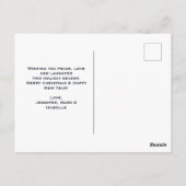 魔法の金属クリスマスボール写真 ポストカード (裏面)