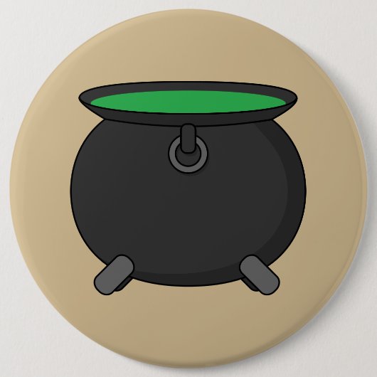 魔法の釜 缶バッジ (正面)