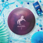 魔法の銀河系のユニコーン ペーパープレート (パーティー)