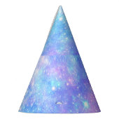 魔法の銀河系：ピンクブルースタープリント パーティーハット (左)