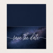 魔法の銀河系、写真は日付カードを保存 名刺 (外部フラット)