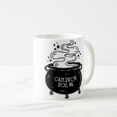 魔法の鍋で煮えたぎる コーヒーマグカップ (正面右)