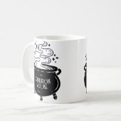 魔法の鍋で煮えたぎる コーヒーマグカップ (正面左)