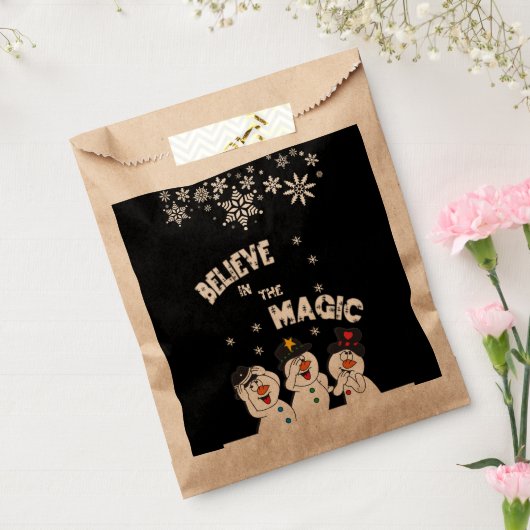 魔法の雪だるまで信じて下さい フェイバーバッグ (封をした状態)