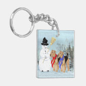 魔法の雪だるま キーホルダー (正面左)