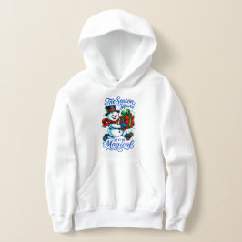 魔法の雪だるま クリスマス・プルオーバーパーカー 少年用