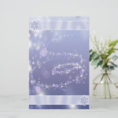 魔法の雪のワンダーランド文房具 便箋 (スタンド正面)