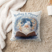 魔法の雪の結晶デザイン 読書 クッション (ブランケット)