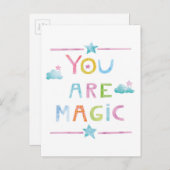 魔法の雲魔法です ポストカード (正面/裏面)