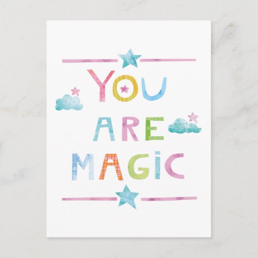 魔法の雲魔法です ポストカード (正面)