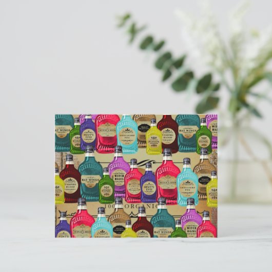 魔法の霊薬専門店 ハロウィン トニック ボトル ポストカード (スタンド正面)