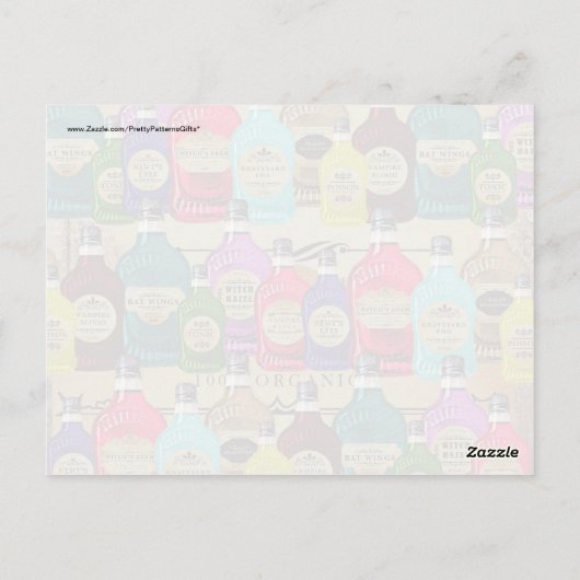 魔法の霊薬専門店 ハロウィン トニック ボトル ポストカード (裏面)