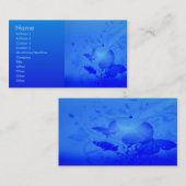 魔法の青いプロフィールカード 名刺 (正面/裏面)