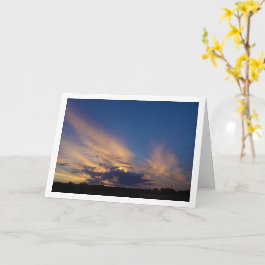 魔法の青い空 カード (黄色い花)