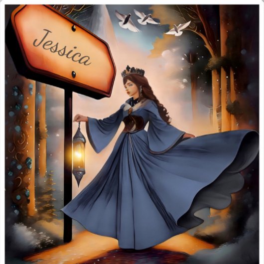 魔法の青と紫の水色ビニールシール シール