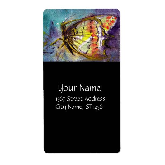 魔法の青黒蝶 ラベル (正面)