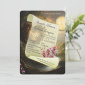 魔法の領域のファンタジー シーン デザイン 招待状 (スタンド正面)