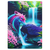 魔法の風景の滝と花2 クリップボード (裏面)