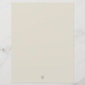 魔法の飛行 レインテッド 8.5" x 11" 紙シート (裏面)