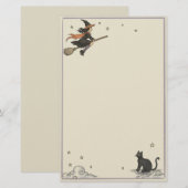 魔法の飛行 無地 5.5" x 8.5" 文房具 便箋 (正面/裏面)