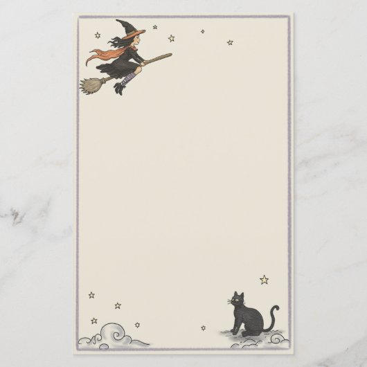 魔法の飛行 無地 5.5" x 8.5" 紙シート (正面)