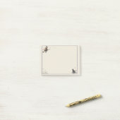 魔法の飛行 無罫線 4" x 3" ポストイット (デスク上)
