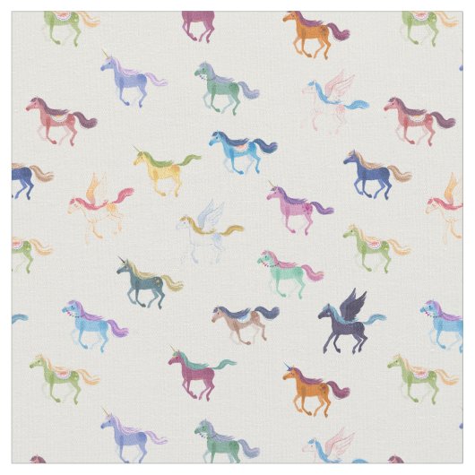 魔法の馬の生地 ファブリック (クローズアップ)