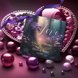 魔法の魅惑の森結婚式の引き出物ラベル フェイバータグ