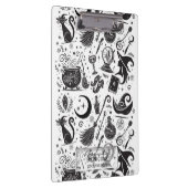 魔法の魔女お洒落ウィッカ信者ブ異教のラック&ホワイト クリップボード (右)