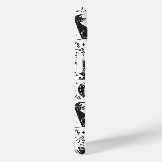 魔法の魔女お洒落ウィッカ信者ブ異教のラック&ホワイト Case-Mate iPhoneケース (裏面 / 右)