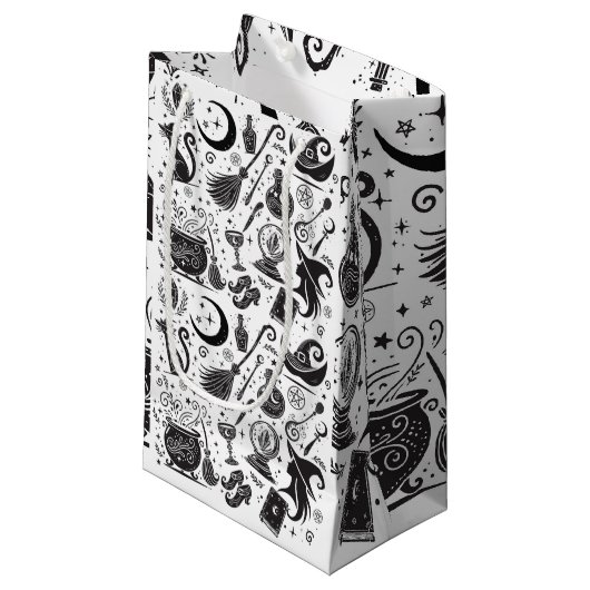 魔法の魔女お洒落ウィッカ信者異教のパーティー スモールペーパーバッグ (正面アングル)
