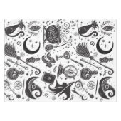 魔法の魔女お洒落ウィッカ信者異教のパーティー テーブルクロス (正面(横))