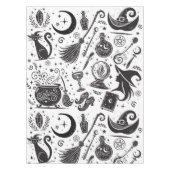 魔法の魔女お洒落ウィッカ信者異教のパーティー テーブルクロス (正面)