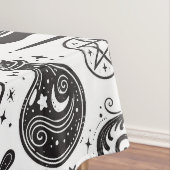 魔法の魔女お洒落ウィッカ信者異教のパーティー テーブルクロス (インサイチュ)