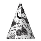魔法の魔女お洒落ウィッカ信者異教のパーティー パーティーハット (裏面)