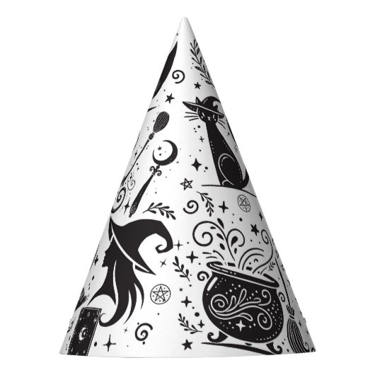 魔法の魔女お洒落ウィッカ信者異教のパーティー パーティーハット (正面)