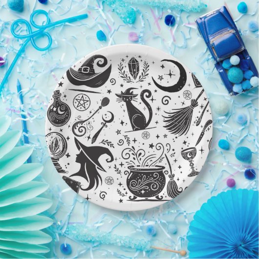 魔法の魔女お洒落ウィッカ信者異教のパーティー ペーパープレート (パーティー)