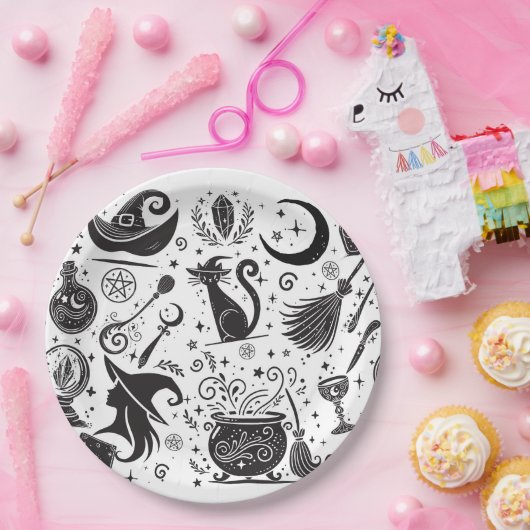 魔法の魔女お洒落ウィッカ信者異教のパーティー ペーパープレート (パーティー)