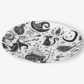 魔法の魔女お洒落ウィッカ信者異教のパーティー ペーパープレート (アングル)