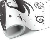 魔法の魔女お洒落ウィッカ信者異教のパーティー ラッピングペーパー (ロールコーナー)