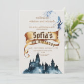 魔法の魔女と魔法使いの子供の誕生日パーティー 招待状 (スタンド正面)