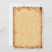 魔法の魔女と魔法使いの子供の誕生日パーティー 招待状 (裏面)