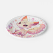 魔法の魔法のキツネベビーシャワー ペーパープレート (アングル)