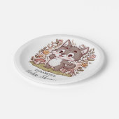 魔法の魔法の魔法のオオカミの赤ちゃんシャワー ペーパープレート (アングル)